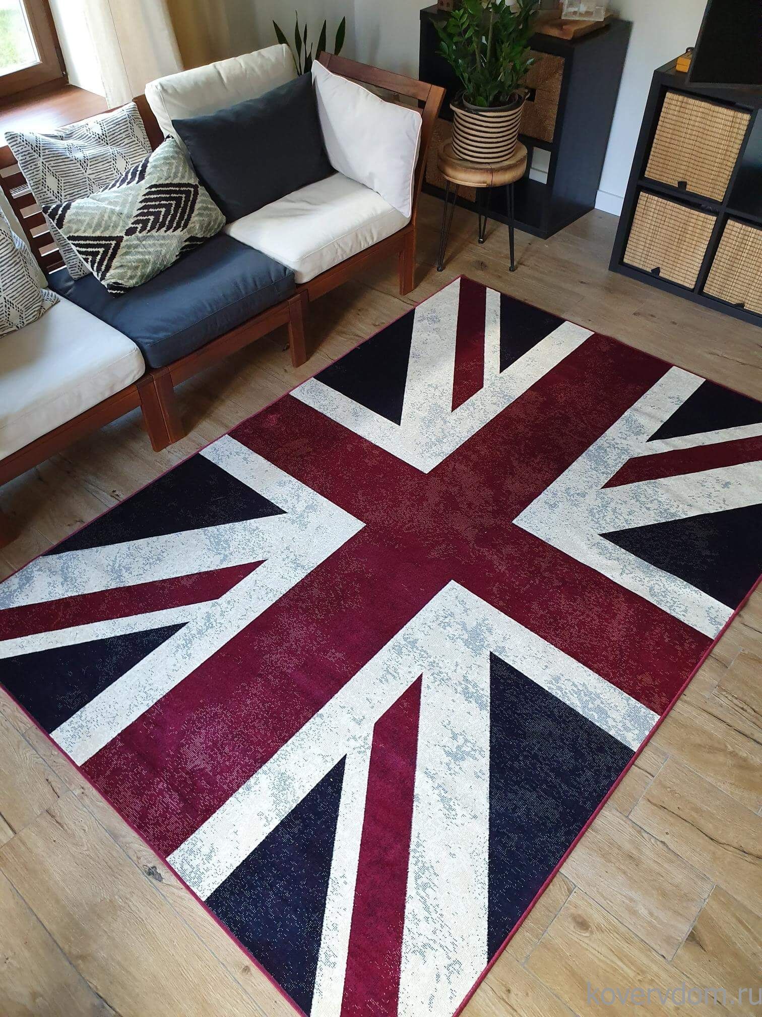 Ковер из вискозы и хлопка Royal Palace 14793 6010 Британский Флаг