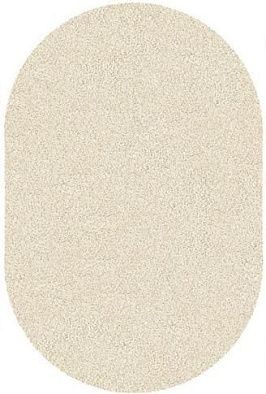 Ковер фризе JAZZY BASIC cream  ОВАЛ 
