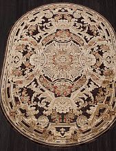 Овальный ковер Бельгийский обычный ворс GENOVA 38388 727270 Овал V