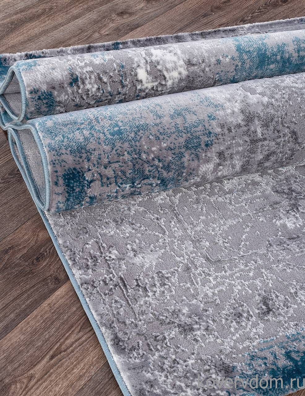 Ковер SATINE S122A KOYU GREY COKEN / BLUE Ковер SATINE S122A KOYU GREY COKEN / BLUE