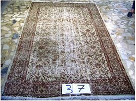 Пушистый овальный ковер ручной работы Vintage Look at Me C-37