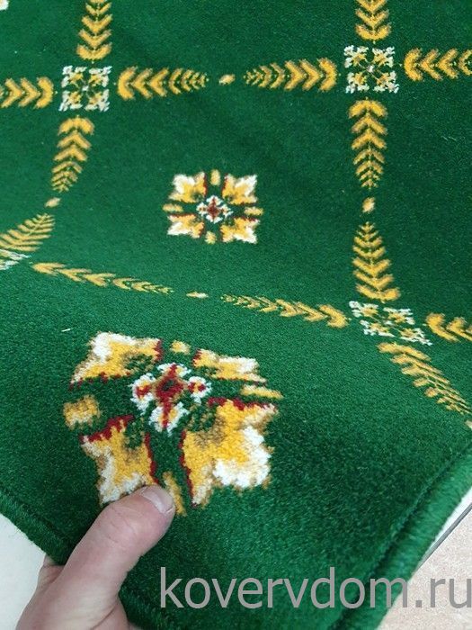 Полушерстяной ковер Edelweiss зеленый