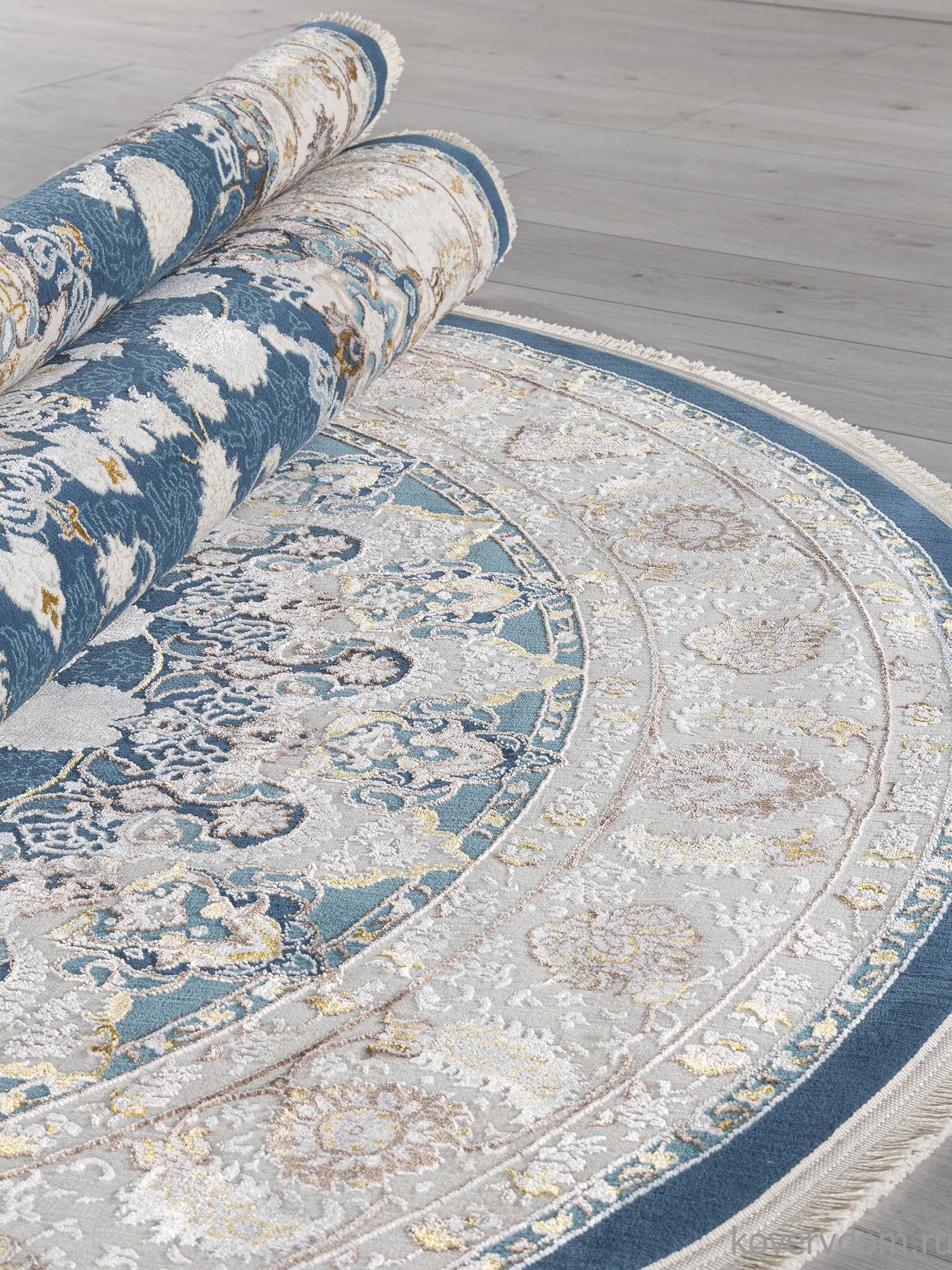 Ковер DELINA A050B D.BLUE / CREAM Овал