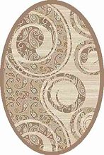 Ковер MEGA CARVING d269 CREAM Овал