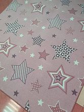 Детский ковер Нева Тафт-палас ЗВЕЗДЫ СИЯЮТ-A розовый