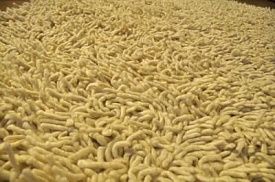 Ковер с длинным ворсом желтый LABOS айвори