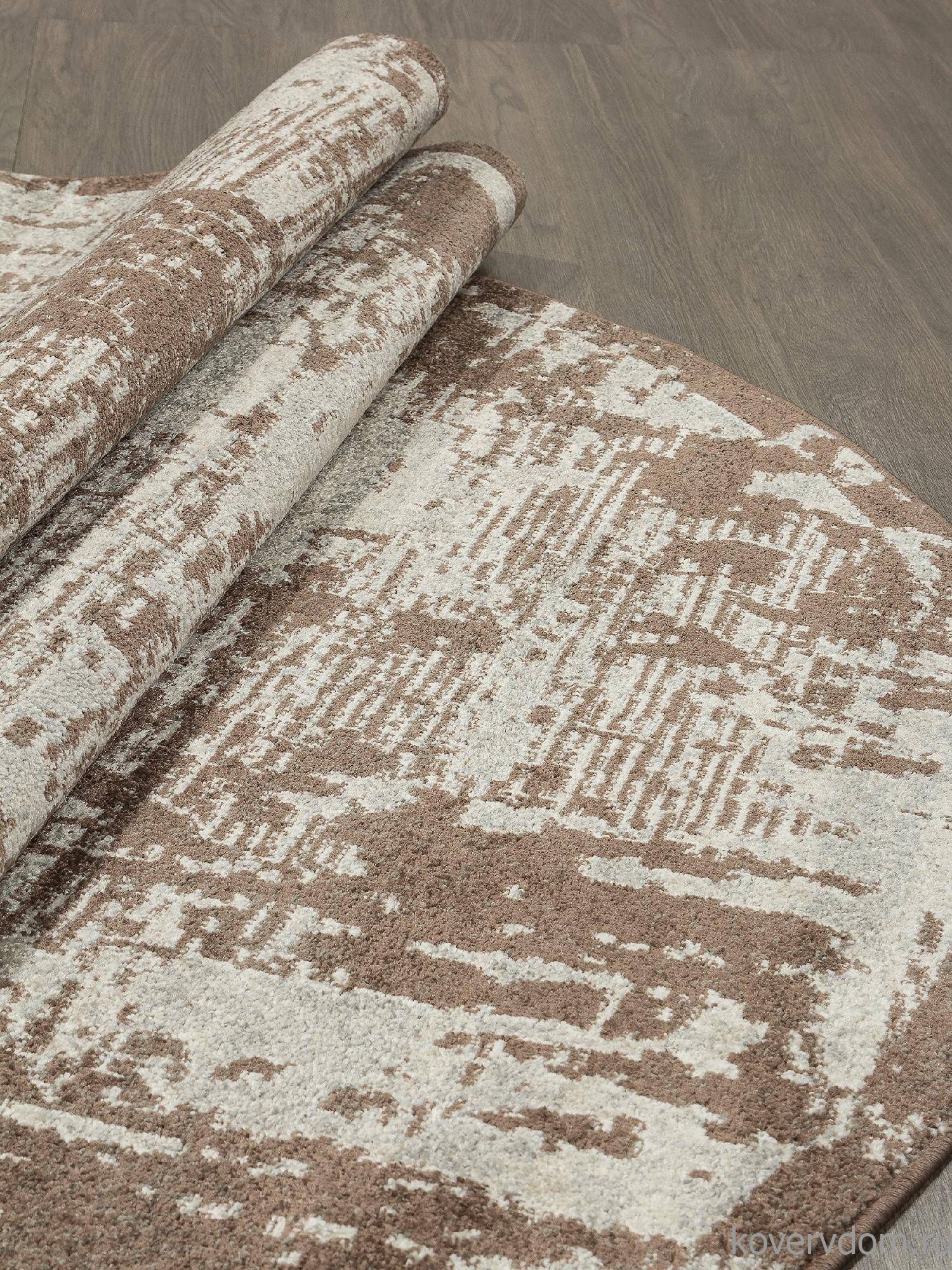 Ковер TORNADO-A F303 BEIGE-BROWN Овал