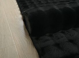 Ковер длинноворсовый черный BUBBLE PREMIUM MS2000 BLACK