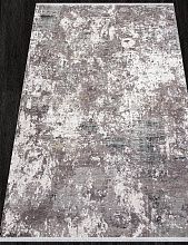 Пушистый круглый ковер OLIMPOS M381A CREAM / D.GRAY