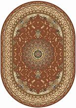 Овальный ковер розовый BUHARA d027 DARK PINK Овал