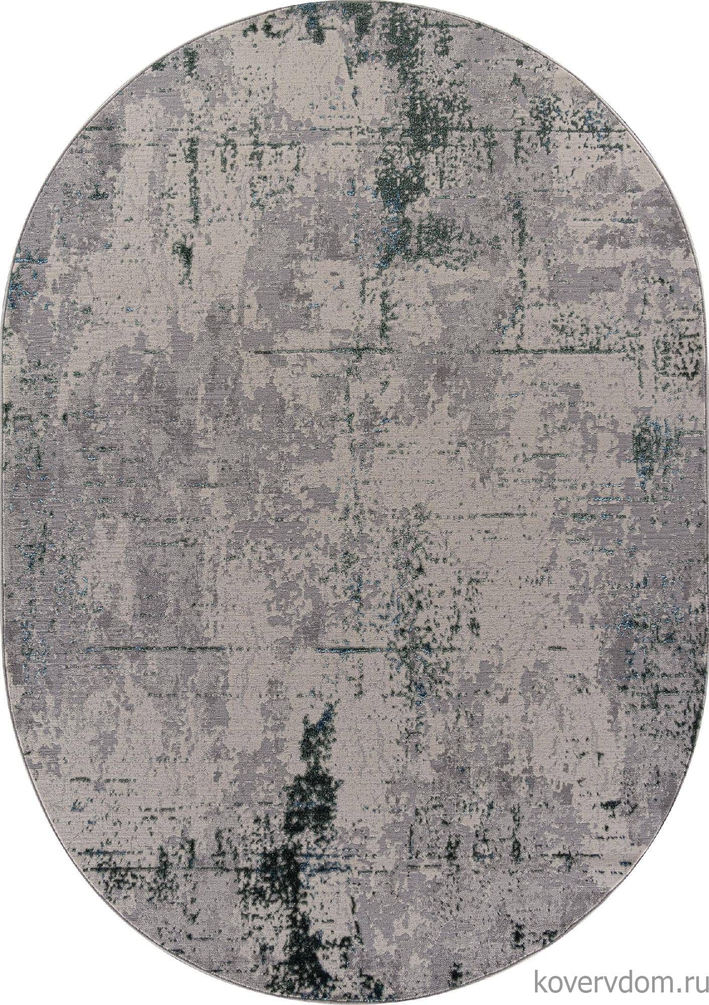 Ковер LIMAN-A F169 CREAM-D.GREEN Овал