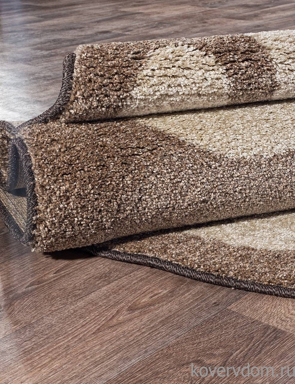 Ковер PLATINUM T621 D.BEIGE-BROWN Овал