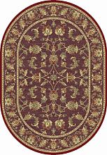 Овальный рельефный ковер Бельгийский обычный ворс из вискозы GENOVA 38014 1212 10 ОВАЛ