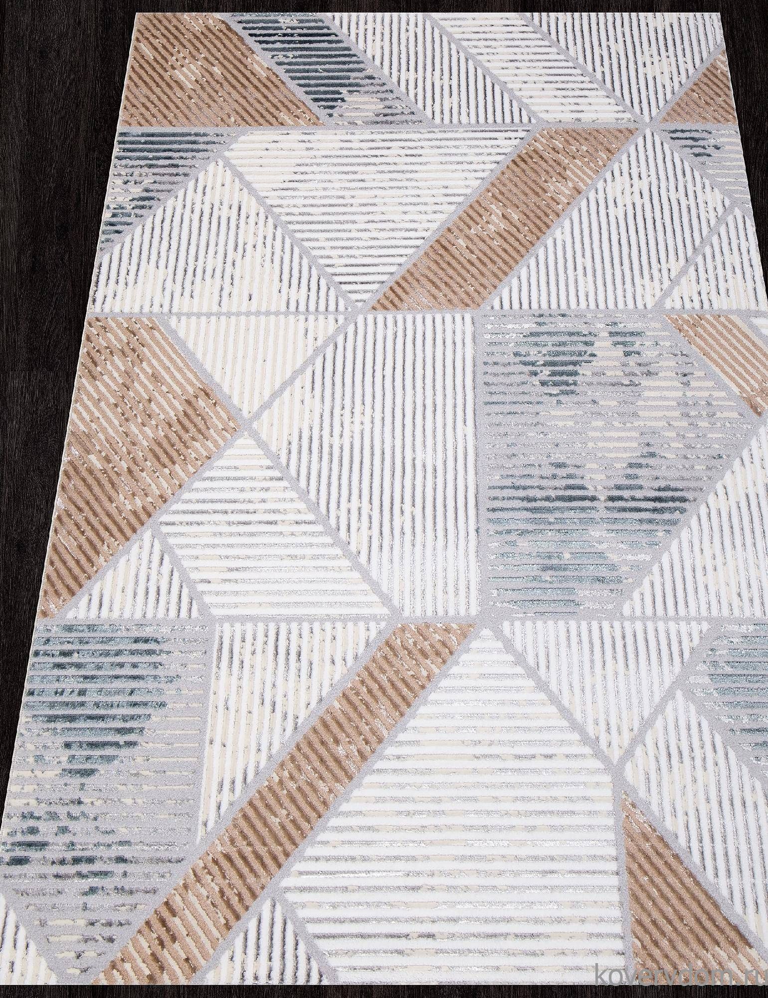 Ковер PERU C073A D.GREY SHIRINK / BLUE FDY