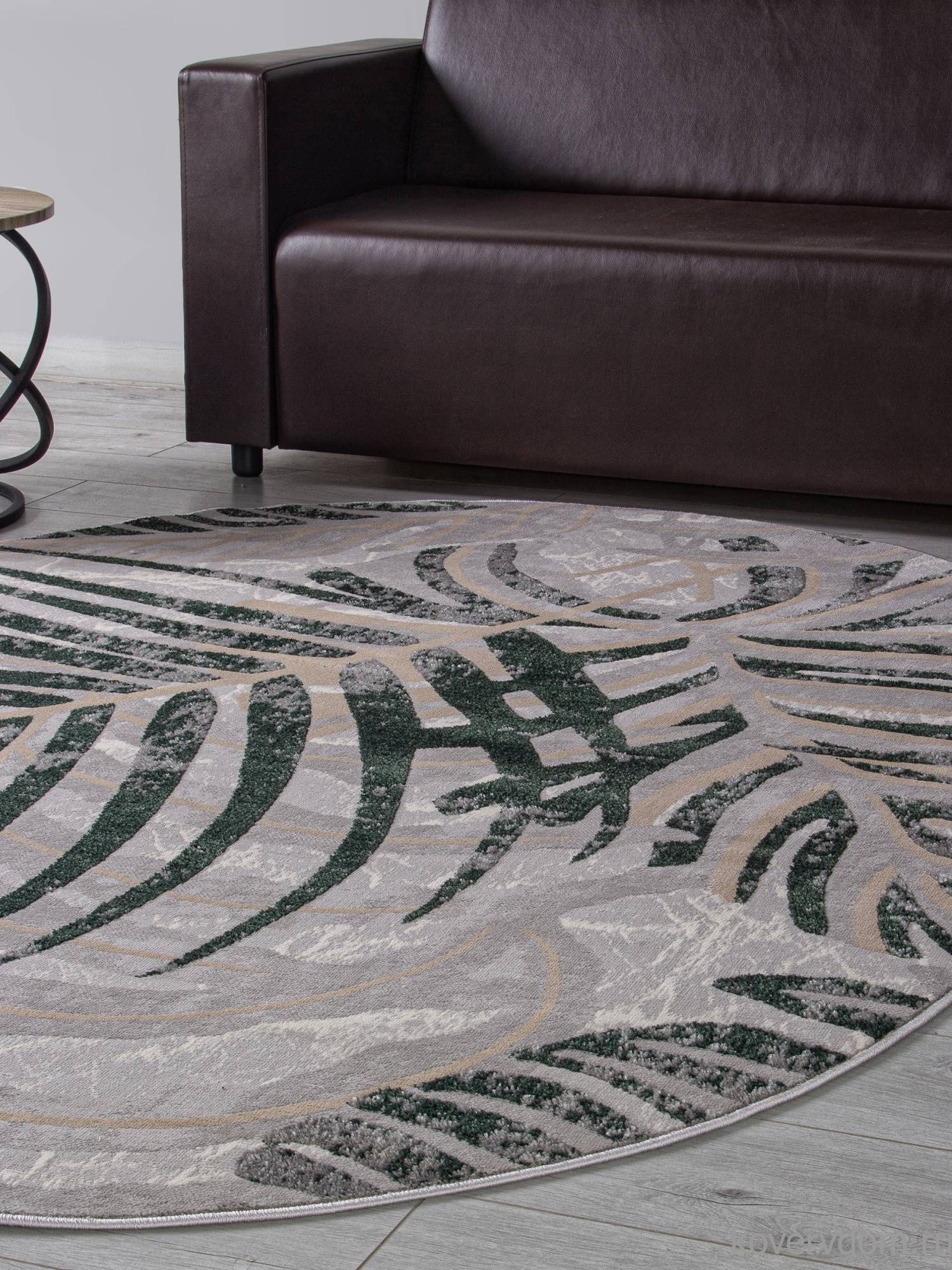 Ковер LIMAN F479 GRAY-GREEN Овал