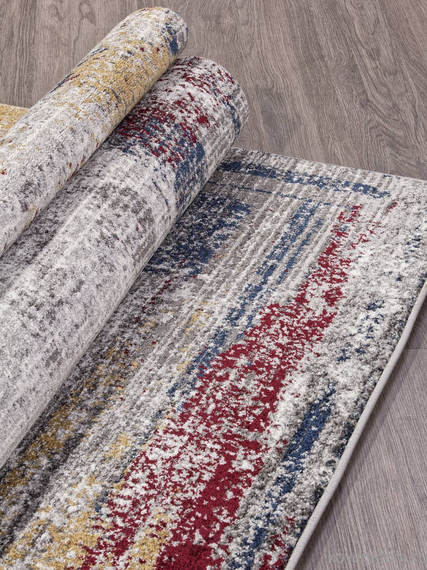 Ковер LONDON D838 GRAY-RED