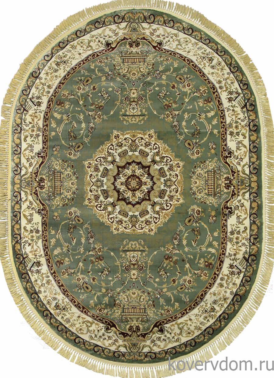 Ковер BUHARA d037 GREEN Овал